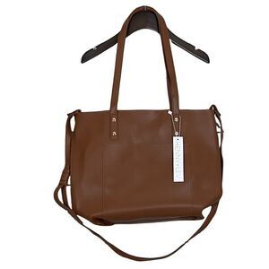 Henny + Lev Brown Vegan Leather Tote